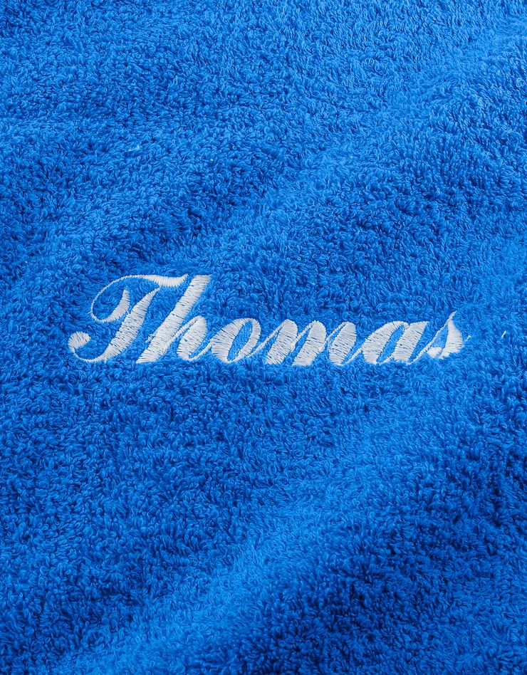 Serviette éponge personnalisable confort moelleux (bleu dur)