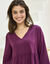 Chemise de nuit courte en viscose  (prune)