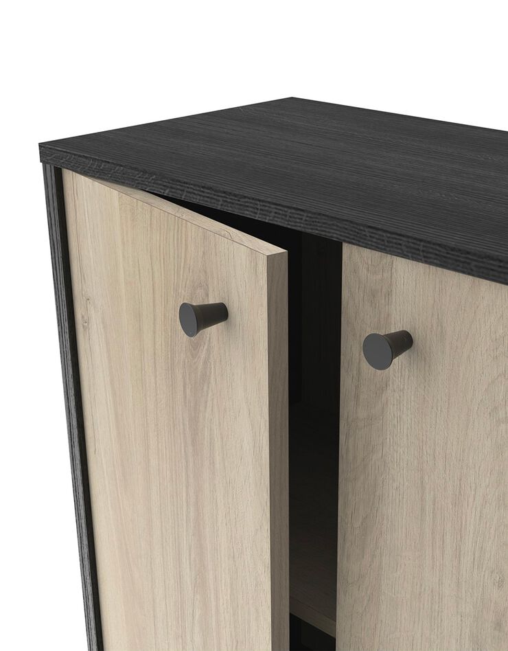 Buffet HAMFIELD 2 portes – 2 coloris (noir)