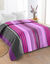 Couette coton imprimée Detroit 200 g/m² (prune)