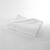 Eponge unie 420 g/m2 confort moelleux (blanc)