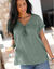 Blouse macramé, crépon coton (kaki)