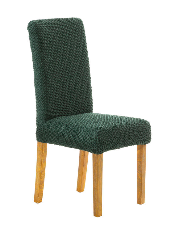Housse textur&eacute;e bi-extensible sp&eacute;ciale chaise (vert)