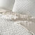 Parure couvre-lit + 2 taies blanc taupe (blanc / taupe)
