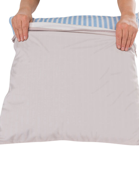 Taie d’oreiller imperméable Tencel® (gris clair)