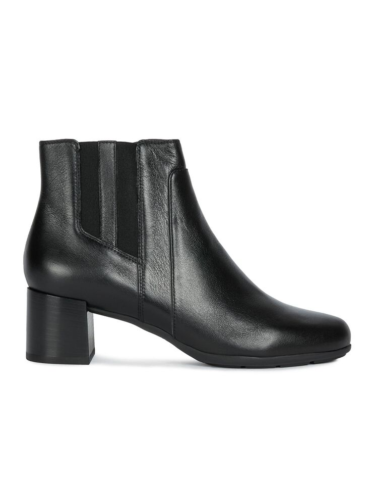 Boots cuir D New Annya Mid (noir)