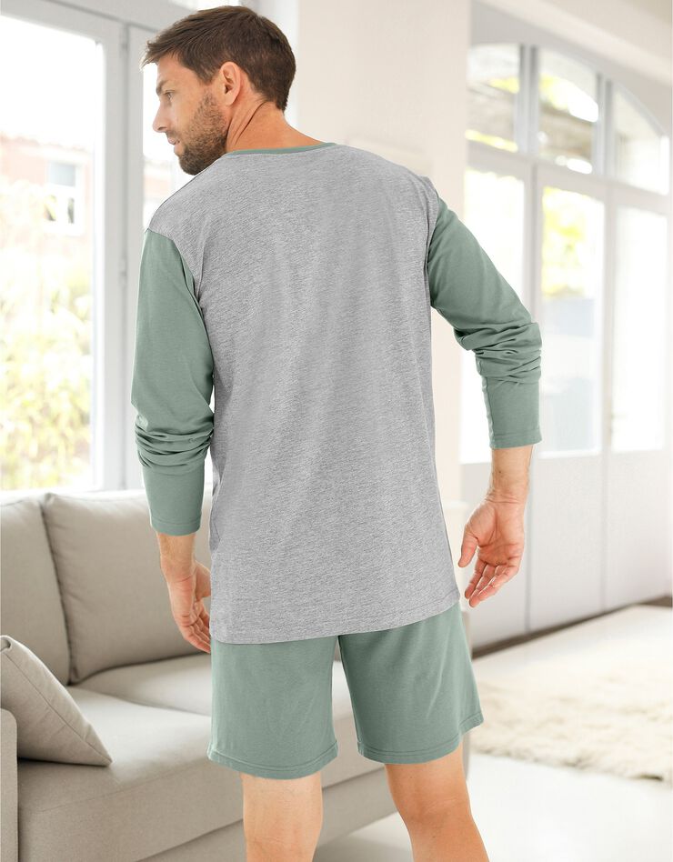 Short pyjama uni vert (vert)
