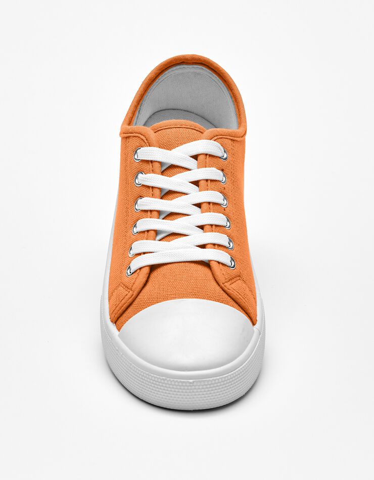 Tennis toile lacées souples bout caoutchouc (orange) Tennis toile lacées souples bout caoutchouc (orange)