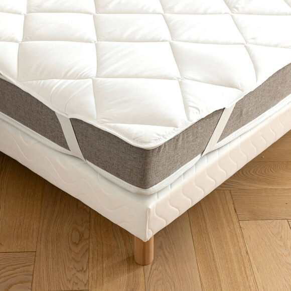 Surmatelas 1er prix antibactérien 400 g/m² (blanc)