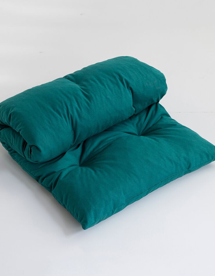 Long coussin de sol uni (vert)