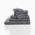 Collection serviettes de bain unies 420 g/m2 confort moelleux (anthracite)