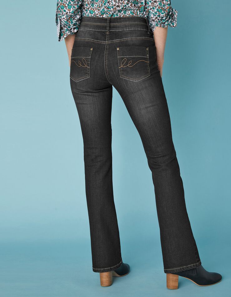 Jean délavé coupe bootcut stretch (black) Jean délavé coupe bootcut stretch (black)