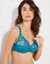Soutien-gorge brodé microfibre avec armatures Sienne - lot de 2 (émeraude + blanc)
