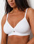 Soutien-gorge coton forme croisée - sans armatures (blanc)