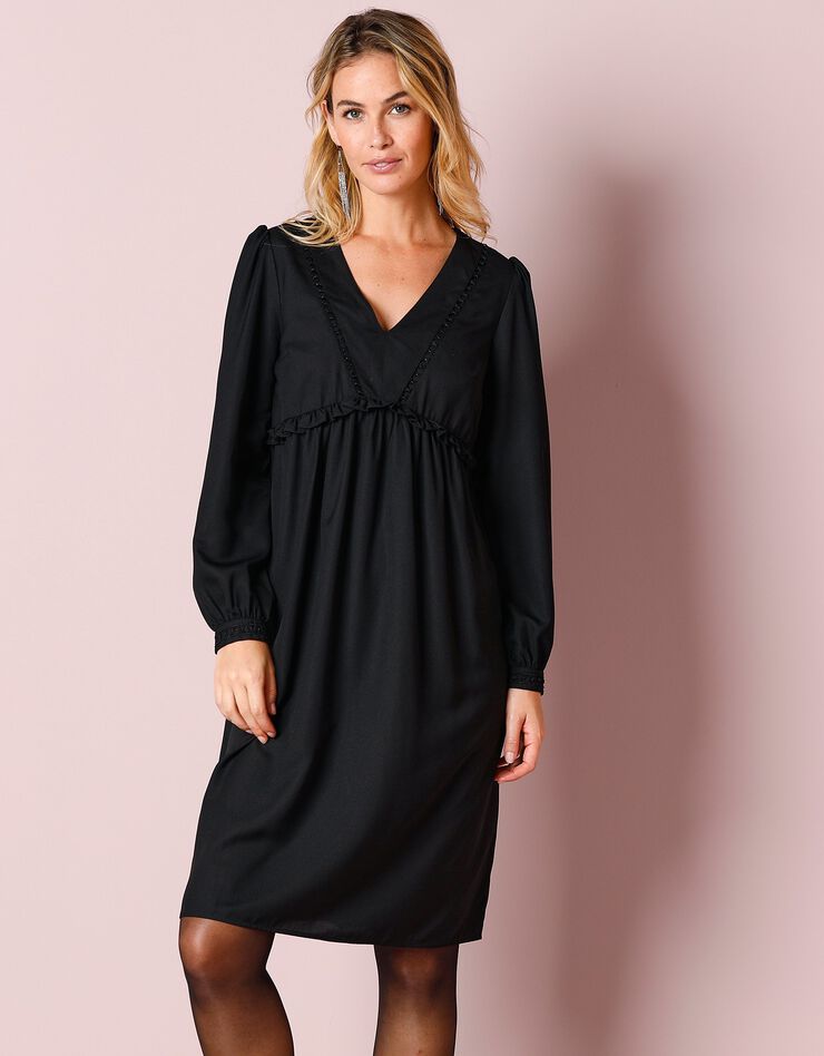 Robe à volants (noir) Robe à volants (noir)