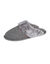 Chaussons mules plates col tout doux (gris fonc&eacute;)