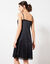 Fond de robe en satin antistatique  (noir)