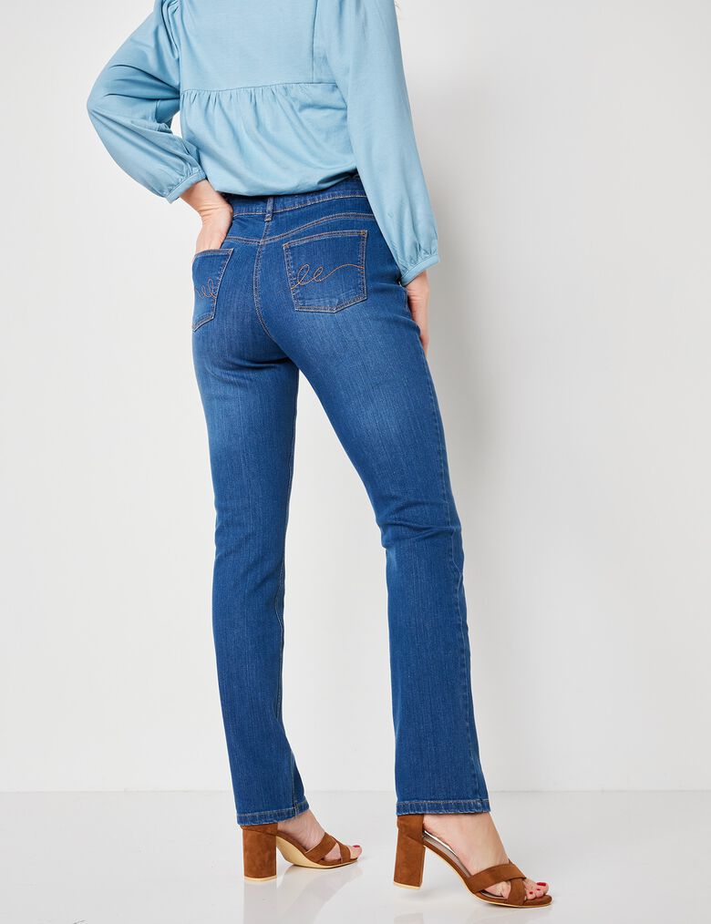 Jean Femme Sonoma - Mi-hauteur Curvy - Coupe Droite Stretch - Taille 2 - Neuf Avec étiquettes