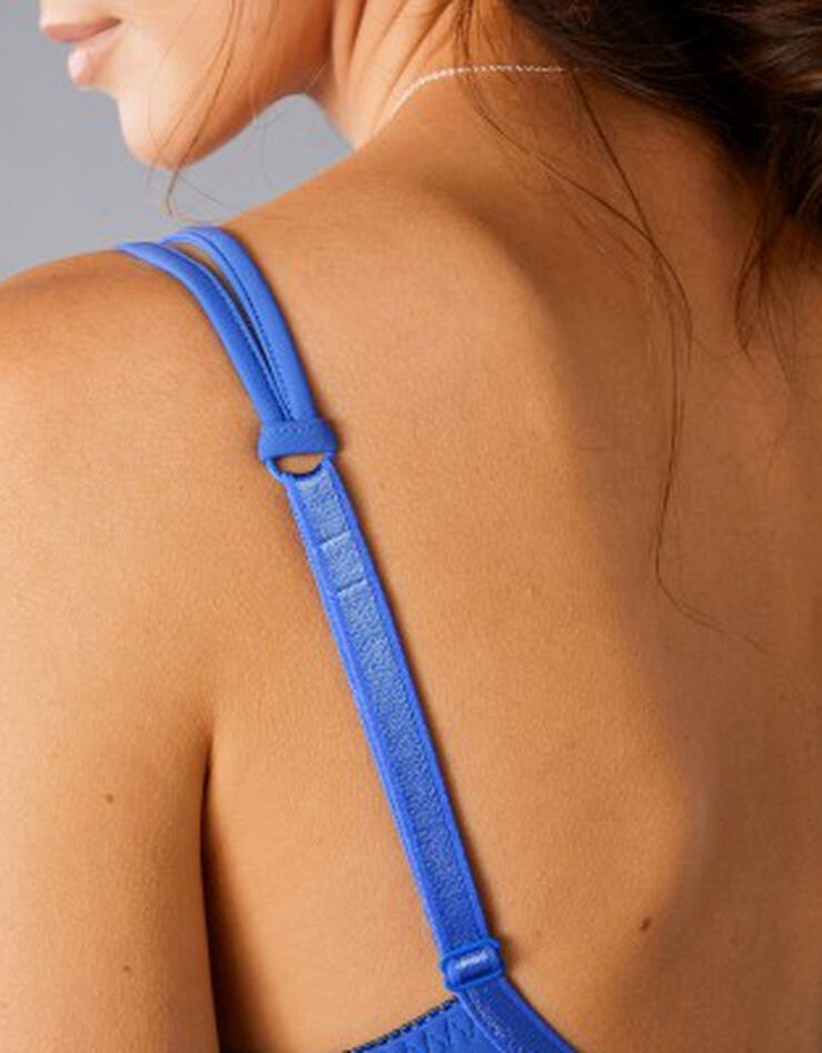 Soutien-gorge tulle tattoo tulle brodé avec armatures - lot de 2 (abricot + bleuet) Soutien-gorge tulle tattoo tulle brodé avec armatures - lot de 2 (abricot + bleuet)