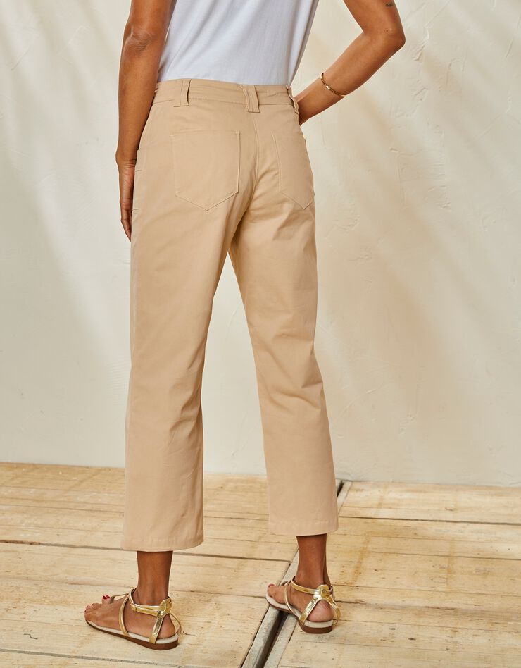 Pantacourt droit stretch (sable) Pantacourt droit stretch (sable)