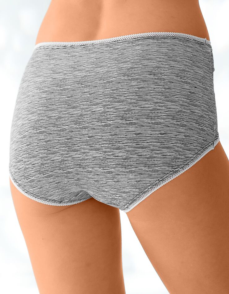 Culotte coton forme maxi imprimée motifs à pois assortis– Lot de 4 (noir / blush) Culotte coton forme maxi imprimée motifs à pois assortis– Lot de 4 (noir / blush)