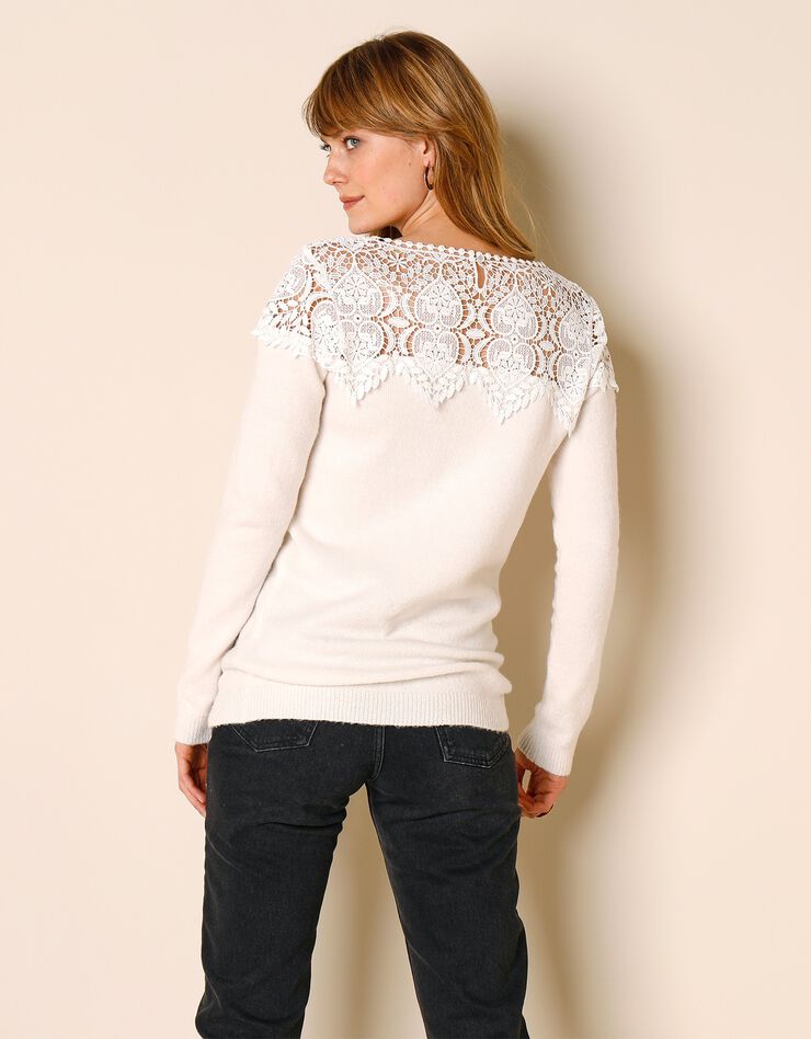 Pull macramé (ivoire) Pull macramé (ivoire)