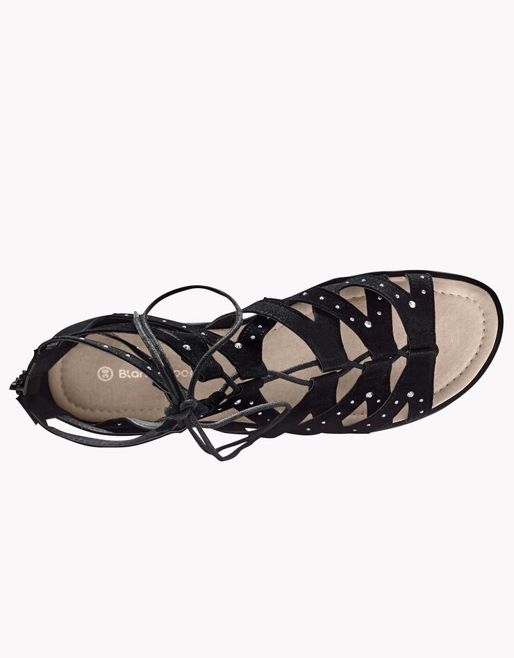 Sandales spartiates à strass - noir (noir) Sandales spartiates à strass - noir (noir)