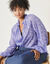 Chemise voile uni, surimpression argentée (iris)