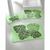 Tapis de bain motif jungle (vert)