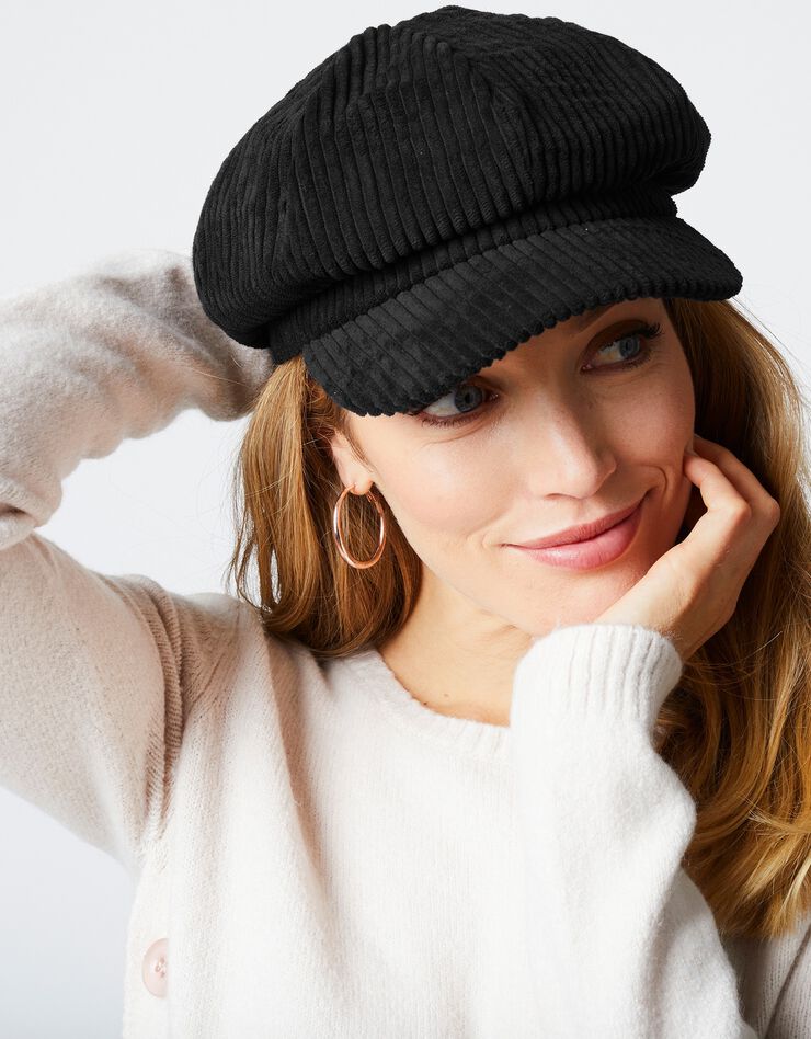Casquette velours (noir) Casquette velours (noir)