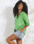 Tunique unie, gaze de coton (vert)