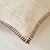 Coussin uni coton texturé (ivoire)