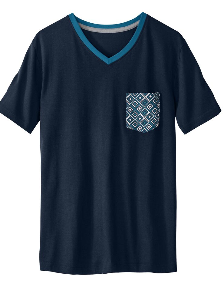Tee-shirt pyjama marine manches courtes (marine) Tee-shirt pyjama marine manches courtes (marine)