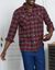 Chemise carreaux flanelle - lot de 3 (vert + bordeaux + marine)