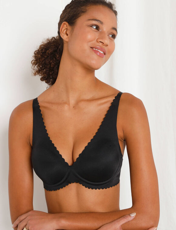 Soutien-gorge microfibre invisible Body Touch - avec armatures flexibles (noir)