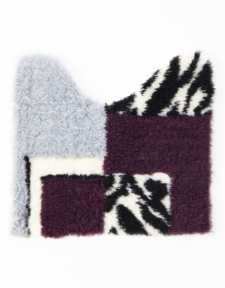 Tapis de bain motif ethnique (prune) Tapis de bain motif ethnique (prune)