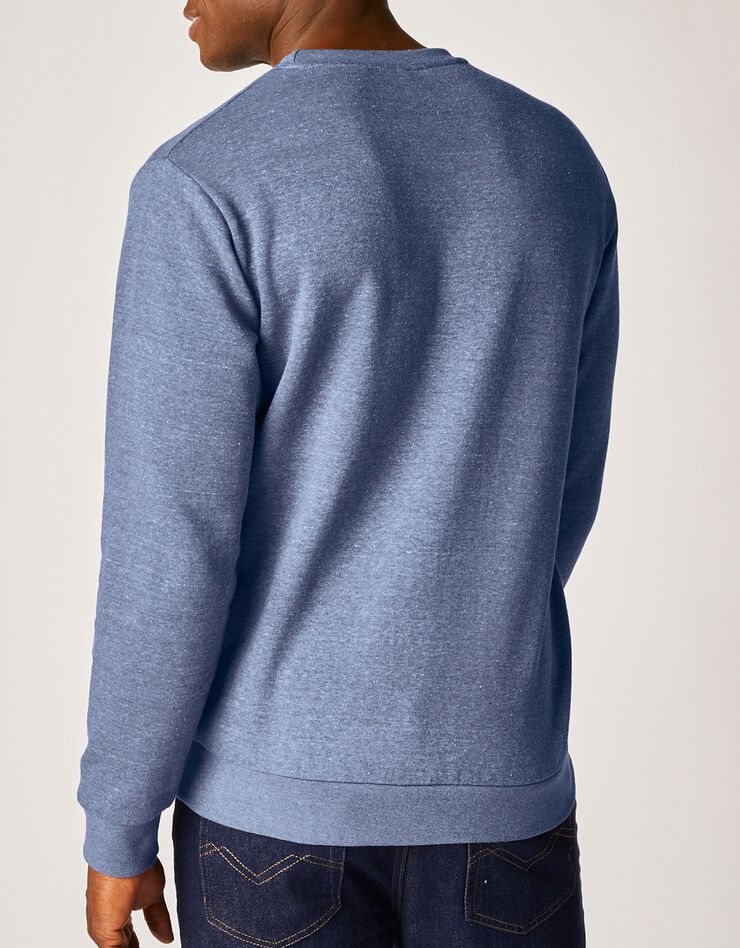 Sweat molleton col rond (bleu jean)