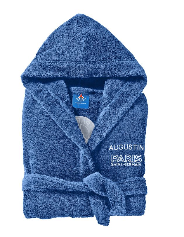 Peignoir enfant PSG® personnalisable (bleu nuit)
