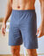 Short pyjama coton uni (marine)