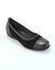 Ballerines compensées avec empiècements extensibles  (noir)