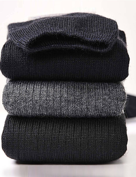 Mi-chaussettes anti-froid non comprimantes - lot de 2 paires (marine)