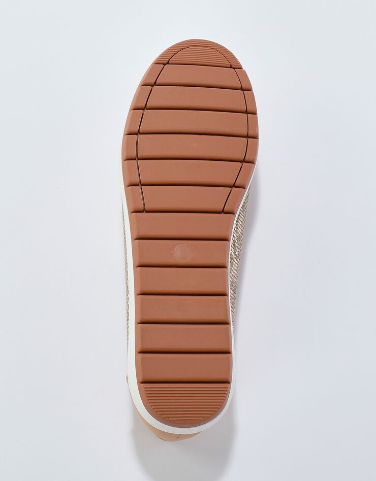 Mocassins fantaisie effet python (doré)