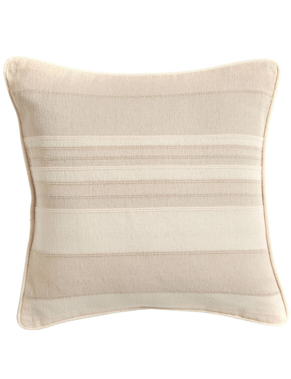 Housse coussin multicolore coton tissage artisanal - lot de 2 (sable)
