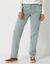 Pantalon jogpant ceinture élastiquée molleton  (vert grisé)