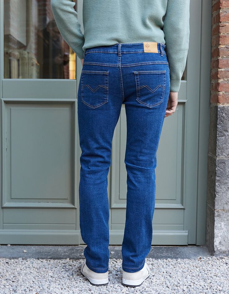 Jean coupe 5 poches extensible coton - entrej. 82 cm (stone)