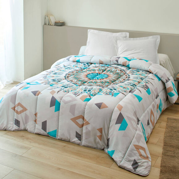 Couette microfibre imprimé Attrape-rêves 200 g/m² (bleu)