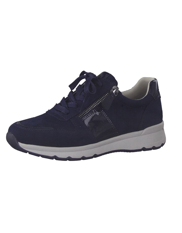 Baskets sneakers à lacets - largeur confort (marine) Baskets sneakers à lacets - largeur confort (marine)
