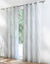 Panneau voilage motif vagues - finition œillets (vert)
