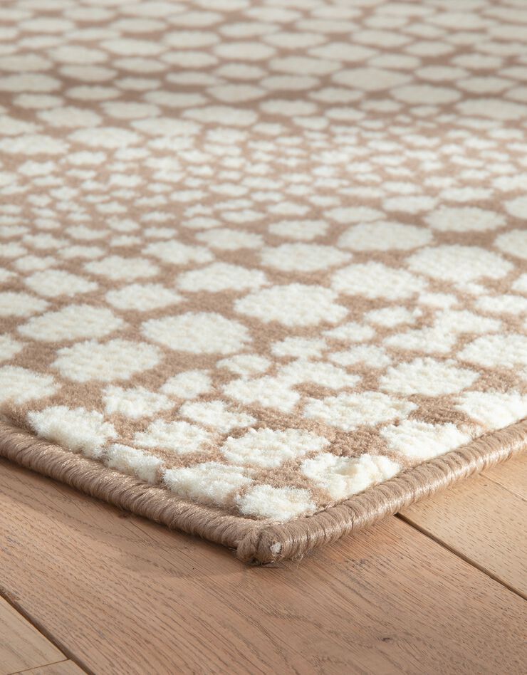 Tapis motifs pointillés (taupe)
