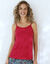 Débardeur de pyjama uni Ikat (framboise)